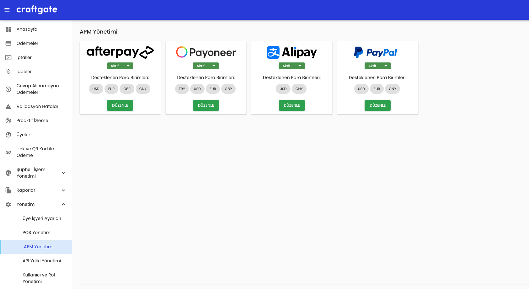 Afterpay Entegrasyon Ayarları