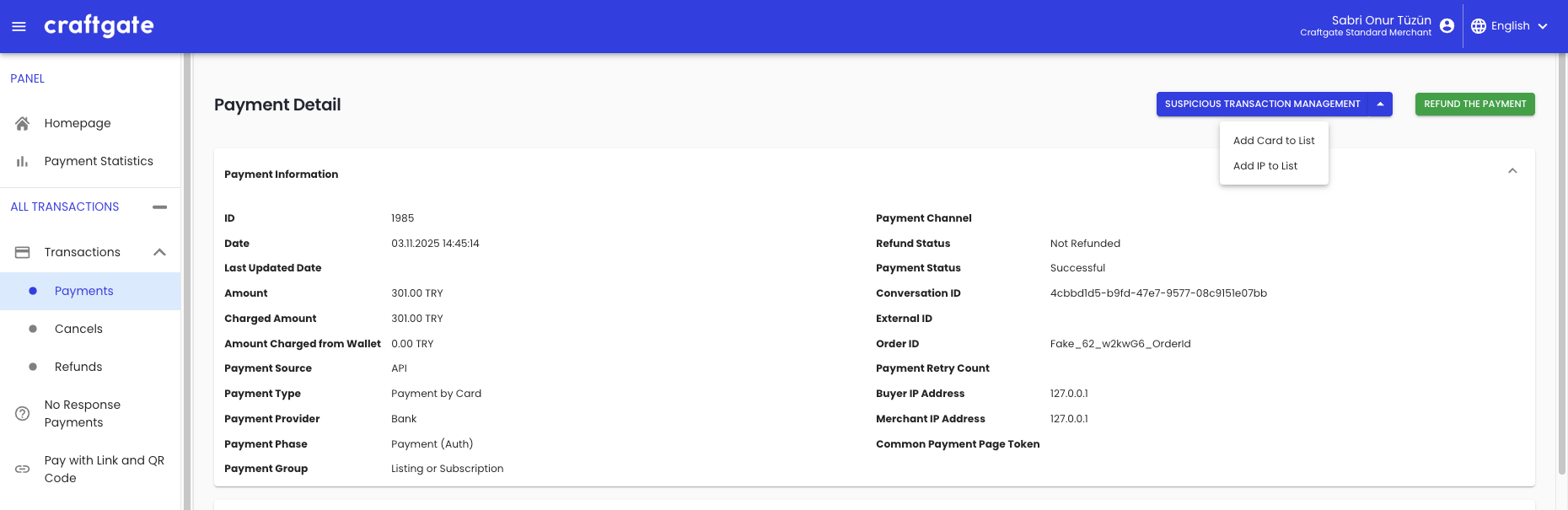 Fraud List Add Value