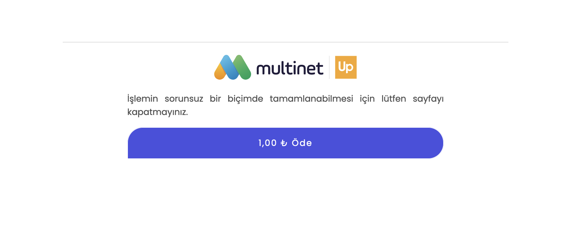 Sadece Multinet sekmesi