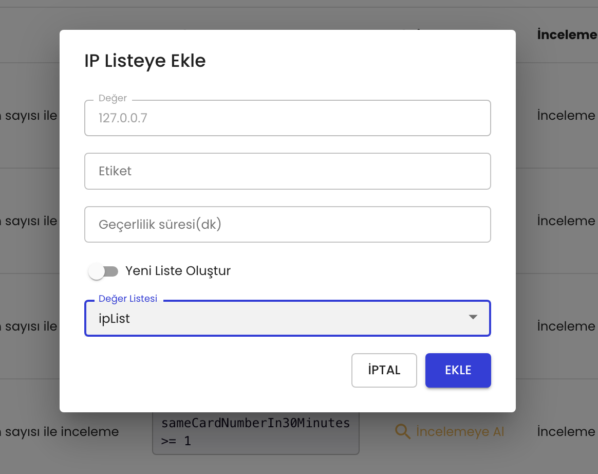 Fraud Check Adding IP